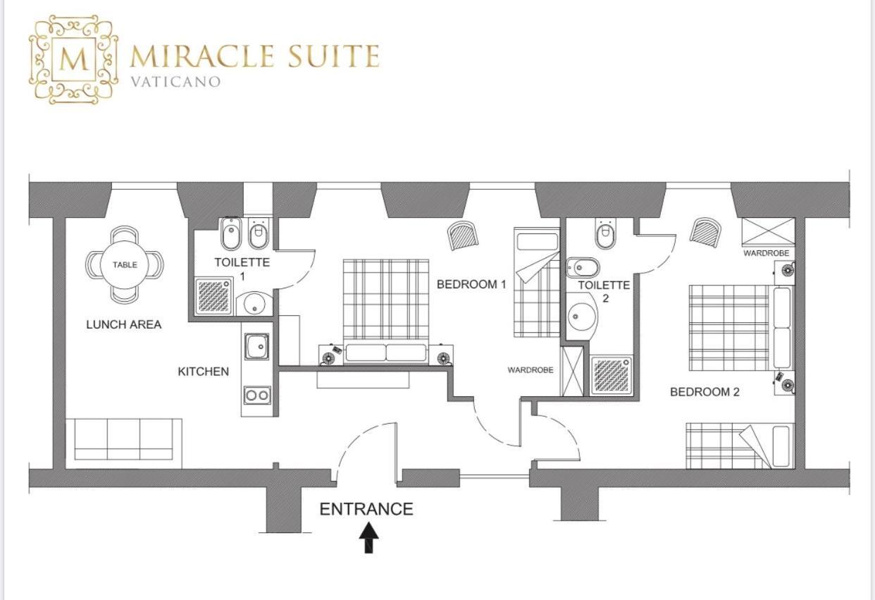 Vatican Miracle Suite Rom Exteriör bild